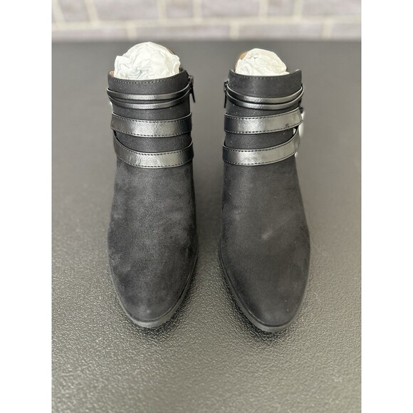 LifeStride Women's Paloma Booties Black Suede Size 9M - Picture 3 of 11